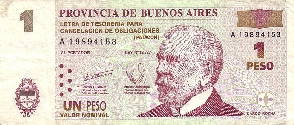 ARGENTINA – BUENOS AIRES 1 Peso 2002 Pick S2310