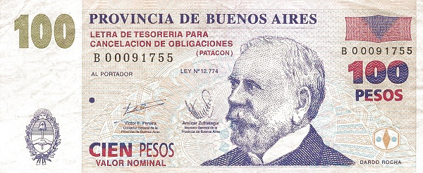 ARGENTINA – BUENOS AIRES 100 Pesos 2006 Pick S2324 collectible banknote