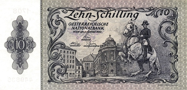 AUSTRIA 10 Schilling 1950 Pick 128