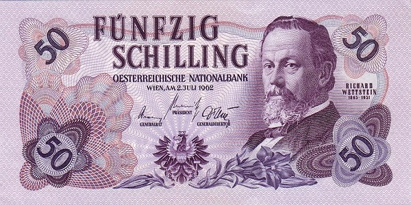 AUSTRIA 50 Schilling 1962 Pick 137 collectible banknote