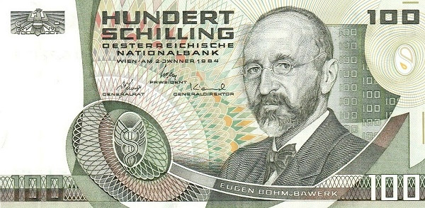 AUSTRIA 100 Schilling 1984 Pick 150 collectible banknote