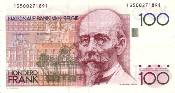 BELGIUM 100 Francs 1978 Pick 140 collectible banknote