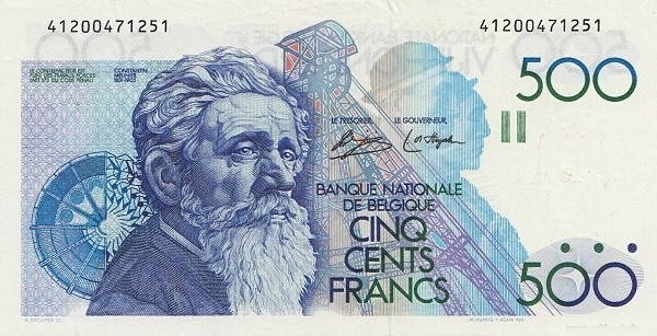 BELGIUM 500 Francs 1980 Pick 141 collectible banknote