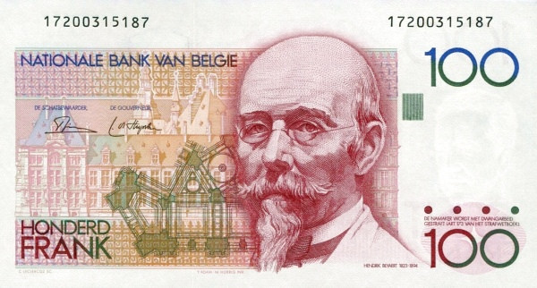 BELGIUM 100 Francs 1982 Pick 142 collectible banknote
