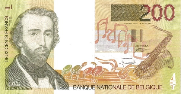BELGIUM 200 Francs 1995 Pick 148 collectible banknote