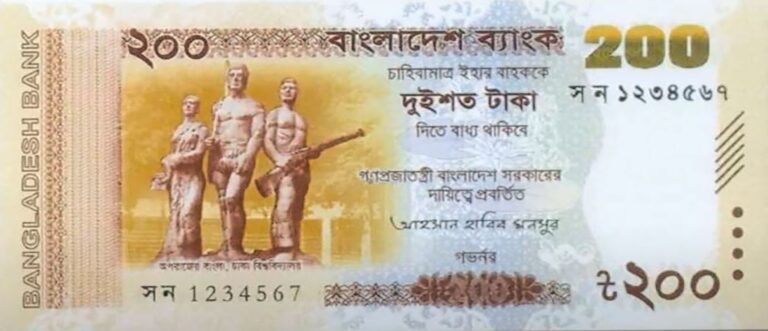 BANGLADESH 200 Taka 2025 Pick 80 collectible banknote