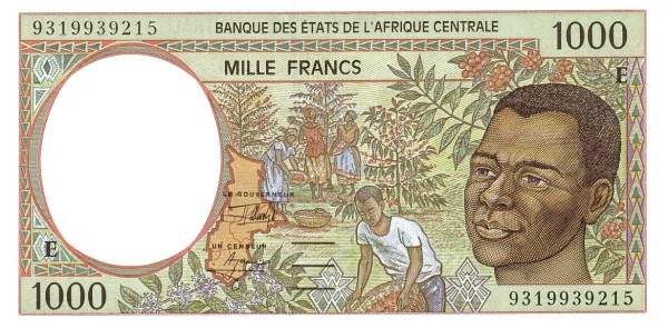 CENTRAL AFRICAN STATES – CAMEROON 1000 Francs 1993 Pick 202E