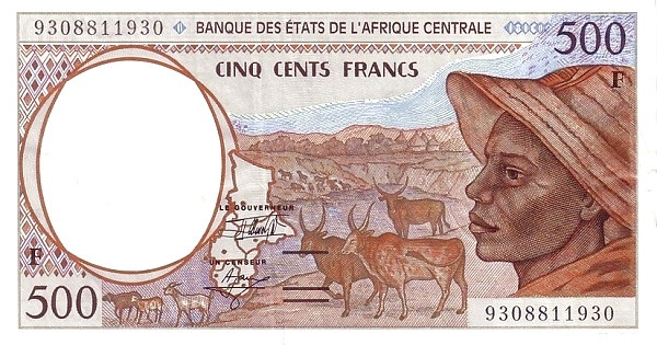 CENTRAL AFRICAN STATES – CENTRAL AFRICAN REPUBLIC 500 Francs 1993 Pick 301F