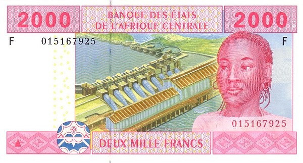 CENTRAL AFRICAN STATES – EQUATORIAL GUINEA 2000 Francs 2002 Pick 508F collectible banknote