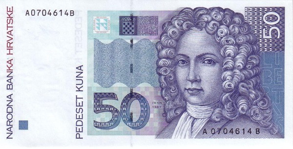 CROATIA 50 Kuna 1993 Pick 31 collectible banknote