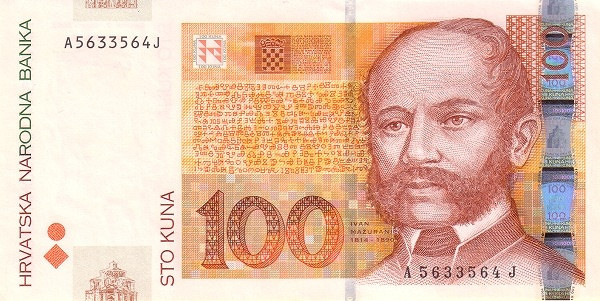 CROATIA 100 Kuna 2002 Pick 41 collectible banknote