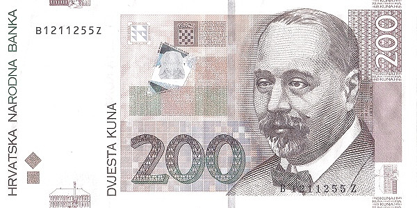 CROATIA 200 Kuna 2002 Pick 42 collectible banknote