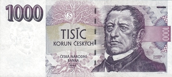 CZECHIA 1000 Korun 1993 Pick 8 collectible banknote