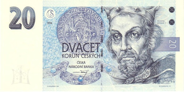 CZECHIA 20 Korun 1994 Pick 10