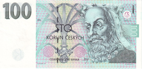CZECHIA 100 Korun 1995 Pick 12