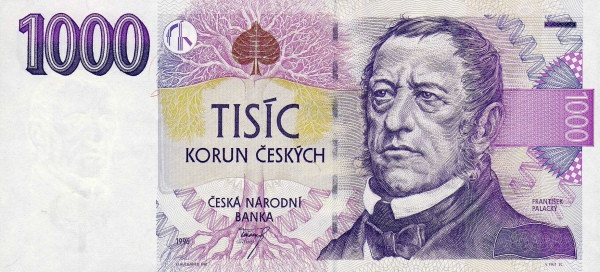 CZECHIA 1000 Korun 1996 Pick 15 collectible banknote