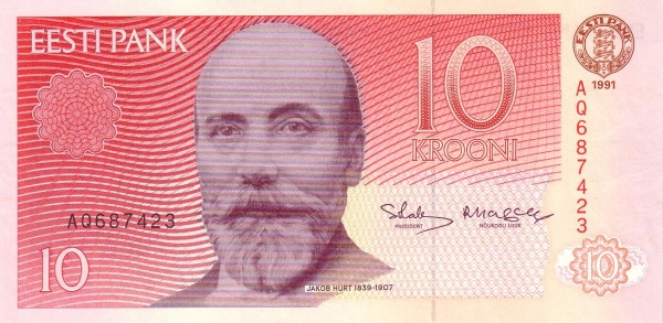 ESTONIA 10 Krooni 1991 Pick 72
