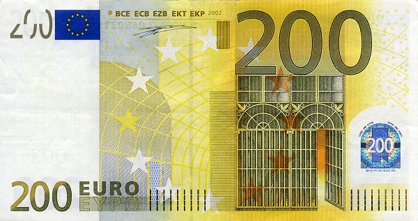 EUROPEAN CENTRAL BANK 200 Euro 2002 Pick 6 collectible banknote