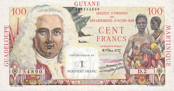 FRENCH ANTILLES 1 Nouveau 1961 Pick 1