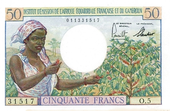 FRENCH EQUATORIAL AFRICA 50 Francs 1957 Pick 31