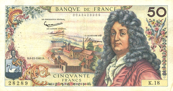 FRANCE 50 Francs 1962 Pick 148 collectible banknote
