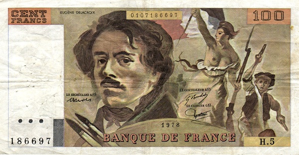 FRANCE 100 Francs 1978 Pick 154 collectible banknote