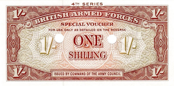 GREAT BRITAIN – MILITARY 1 Shilling 1962 Pick M32 collectible banknote