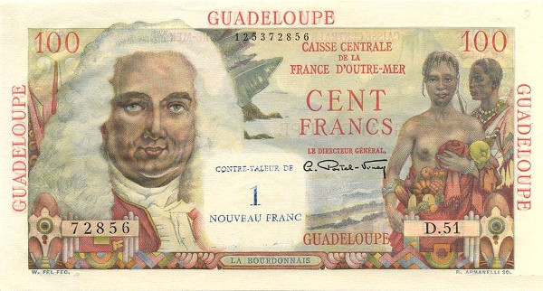 GUADELOUPE 1 Nouveau 1960 Pick 41