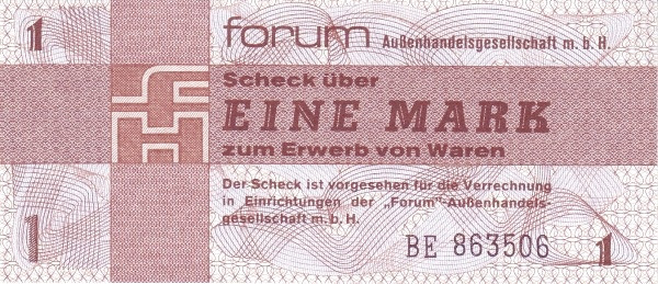 GERMAN DEMOCRATIC REPUBLIC 1 Mark 1979 Pick FX2 collectible banknote