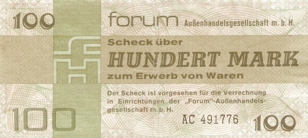 GERMAN DEMOCRATIC REPUBLIC 100 Mark 1979 Pick FX6 collectible banknote