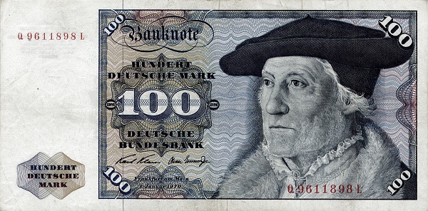 FEDERAL REPUBLIC OF GERMANY 100 Deutsche 1970 Pick 34 collectible banknote