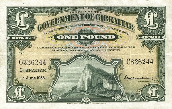 GIBRALTAR 1 Pound 1958 Pick 15