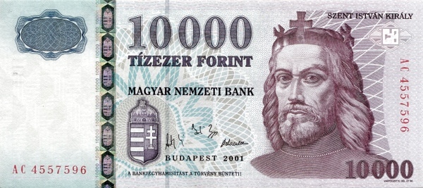 HUNGARY 10000 Forint 2001 Pick 192 collectible banknote