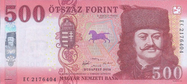 HUNGARY 500 Forint 2018 Pick 202 collectible banknote