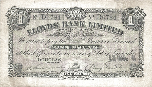 ISLE OF MAN 1 Pound 1954 Pick 12