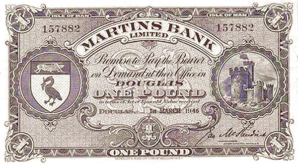 ISLE OF MAN 1 Pound 1957 Pick 19