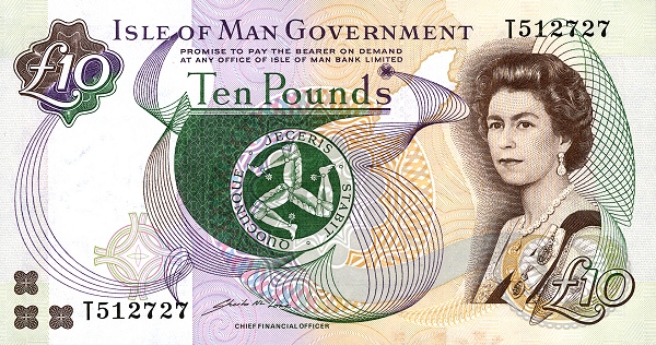 ISLE OF MAN 10 Pounds 2020 Pick 48A collectible banknote