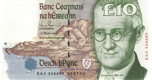IRELAND 10 Pounds 1993 Pick 76 collectible banknote