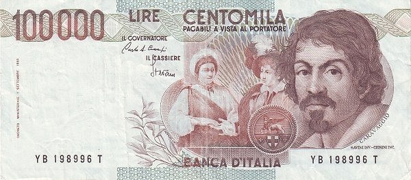 ITALY 100000 Lire 1983 Pick 110 collectible banknote