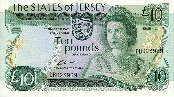 JERSEY 10 Pounds 1976 Pick 13