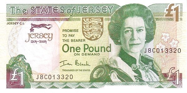 JERSEY 1 Pound 2004 Pick 31 collectible banknote