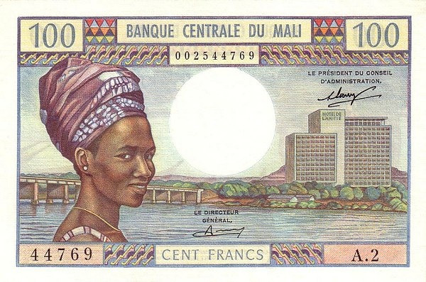 MALI 100 Francs 1972 Pick 11