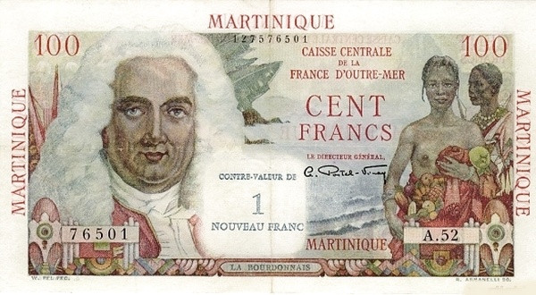 MARTINIQUE 1 Nouveau 1963 Pick 37