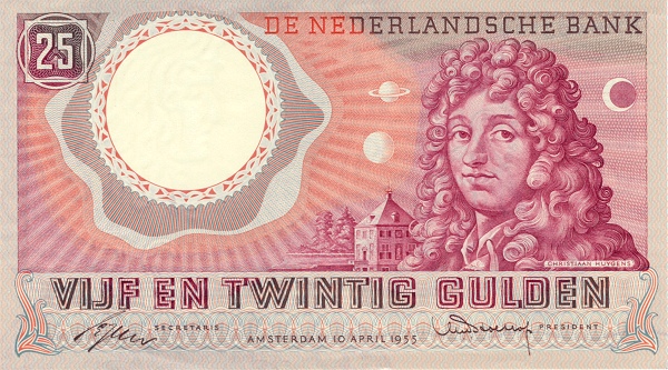 NETHERLANDS 25 Gulden 1955 Pick 87 collectible banknote