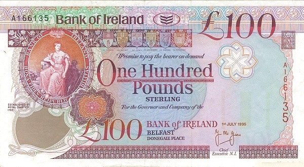 NORTHERN IRELAND 50 Pound 1995 Pick 78 collectible banknote