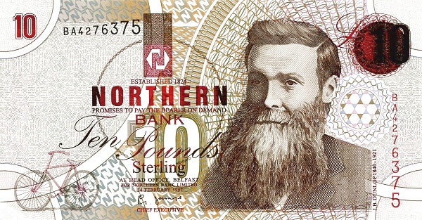 NORTHERN IRELAND 10 Pounds 1997 Pick 198 collectible banknote