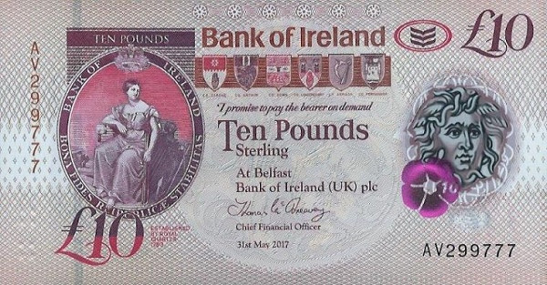 NORTHERN IRELAND 10 Pound 2017 Pick 91