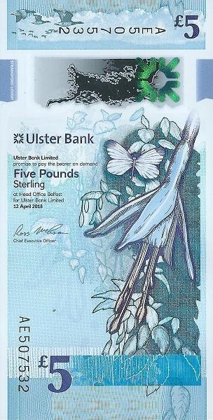 NORTHERN IRELAND 5 Pounds 2018 Pick 343