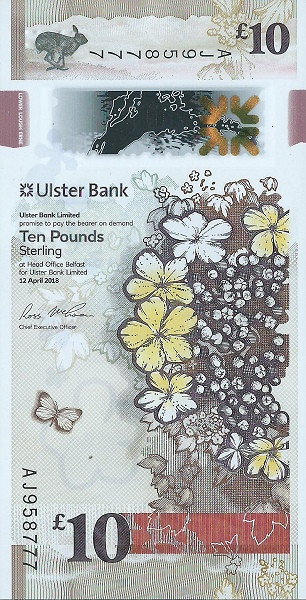 NORTHERN IRELAND 10 Pounds 2018 Pick 344 collectible banknote