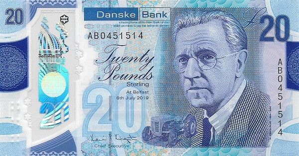 NORTHERN IRELAND 20 Pounds 2019 Pick 215 collectible banknote